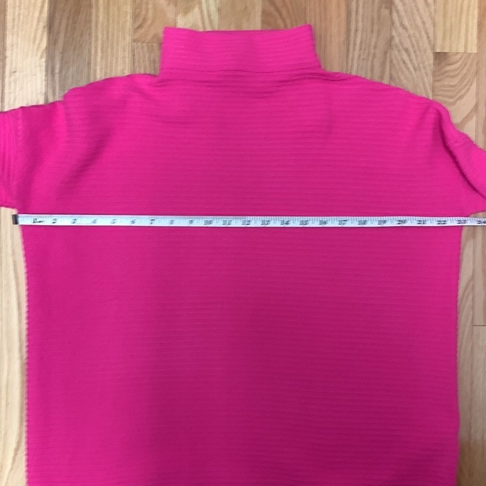 French Connection Women's Hot Pink Babysoft Turtleneck Sweater - Picture 5 of 6